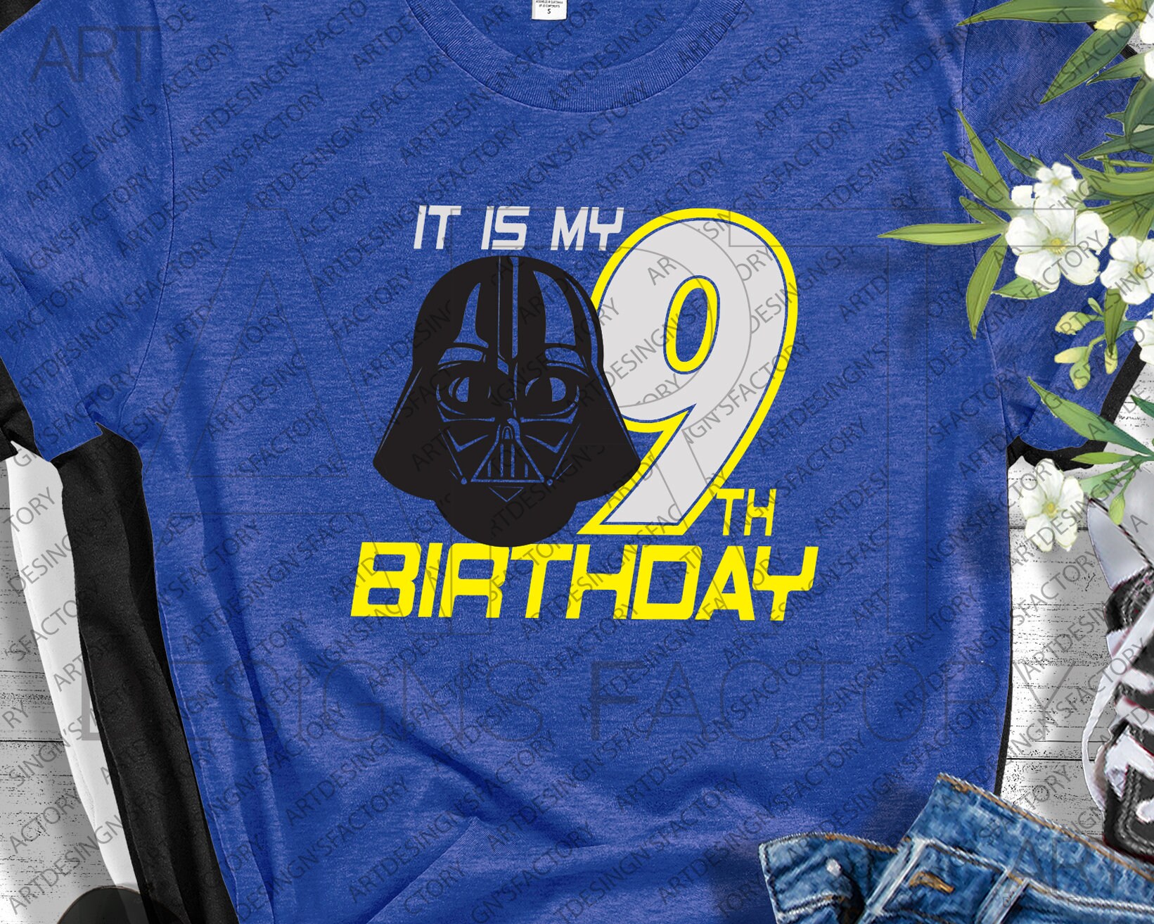 darth vader birthday shirt