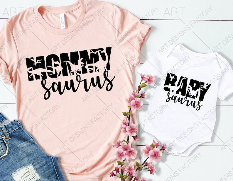 Download Mommy and Baby saurus svg Mama saurus Baby SaurusMommy and ...
