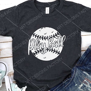 Play Ball Cut Dateien, Baseball SVG, Baseball Mama, svg, png, dxf, eps, pdf, jpeg, ai sublimation, cricut, silhouette, druckbar, Clip Art,