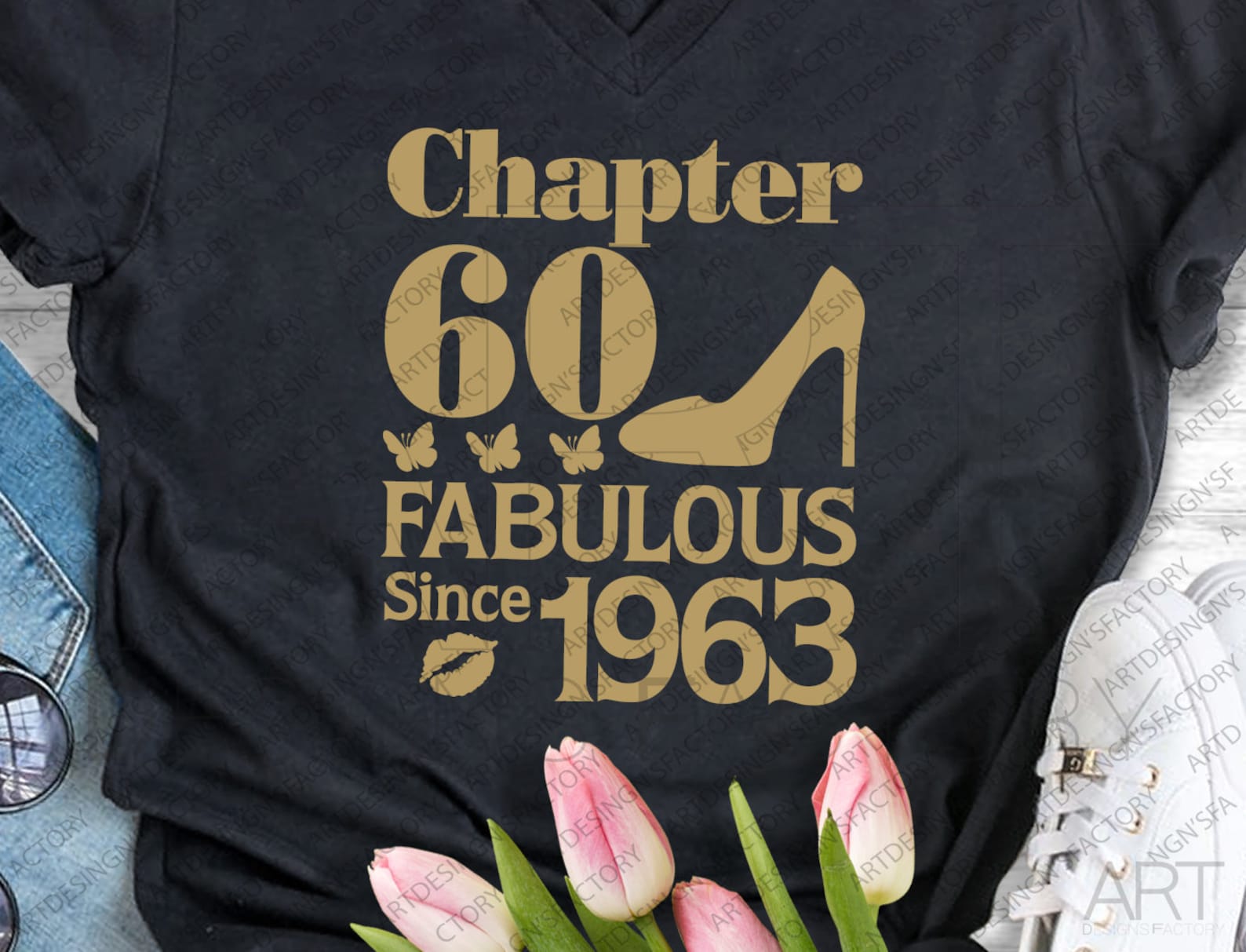 Chapter 60 Fabulous Since 1963 Svg,fabulous Shoes 60th Cut Files, for ...