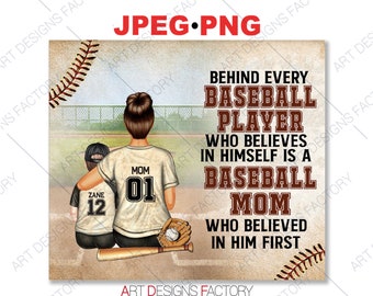 ZANE 12 and MOM 01 Baseball player PNG, Behind every Baseball Player shirt Png Jpeg files, Birthday boys shirt Png
