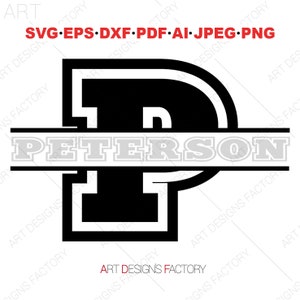 Split Monogramm svg, Varsity Schrift svg, Varsity Buchstaben, Sport Monogramm Schriftart, Alphabet svg, Cut Dateien für Cricut, Dateien für Silhouette Cameo,