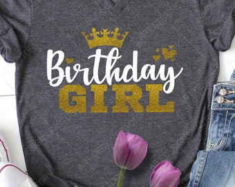 Birthday Girl cut files, Its My Birthday svg, Birthday svg, Happy Birthday svg, dxf, png, eps,ai , Printable, Cricut, Silhouette
