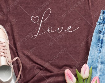 Love Valentine SVG,Calligraphic Love SVG,Love SVG,CriCut Files frame svg jpg png dxf eps jpg pdf ai Silhouette cameo, Love design cut files