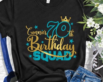 Connie's 70th Birthday Squad Svg,Personalizated Birthday svg,Connie's Birthday svg,Grandpa shirt cut files,Birthday shirt Svg,Eps,Dxf,Png