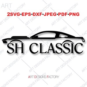 SH Classic Cut Files, Klassieke auto voor Cricut en Silhouet, SH Classic car 2 Svg, Eps, Dxf, Jpg, Pdf, Png, Eps