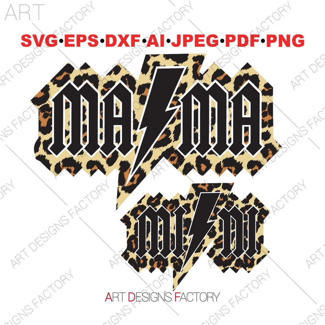 Mama and Mini AC/DC Shirt Design,sublimation Graphic Jpg, Best Seller ...