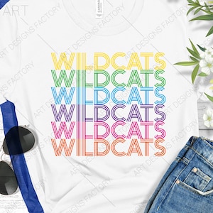 Wildcats SVG,Wildcats Kentucky Team svg, Wildcats ai,eps,dxf,png,pdf,svg Cut File,Silhouette and Cricut Cut File,Wildcats fans shirt svg
