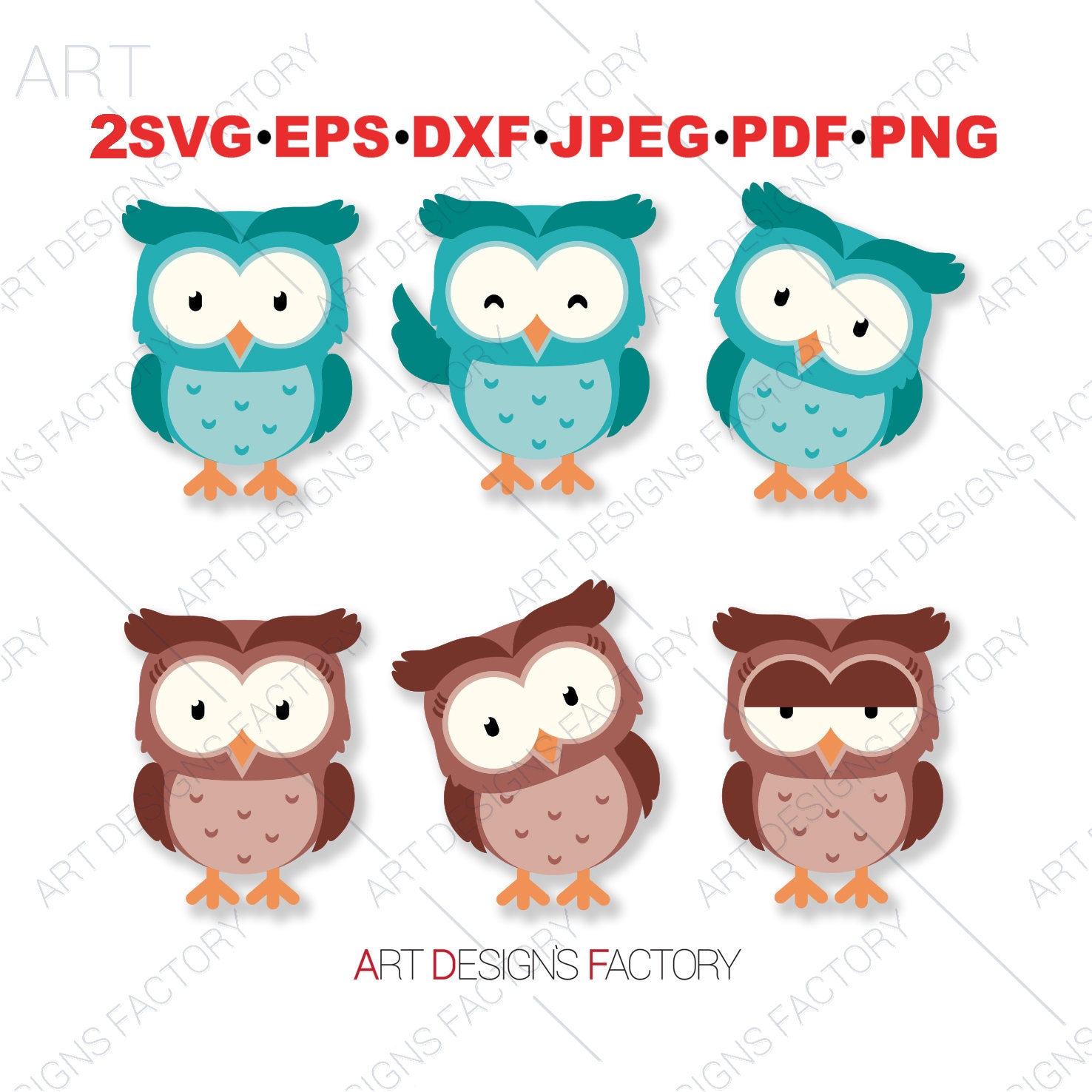 Cute Owl SVG Files,Owl Clipart Bundle,Baby Owl Decor,Girl Owl Gift,Owl colors svg clipart,Bird svg, 