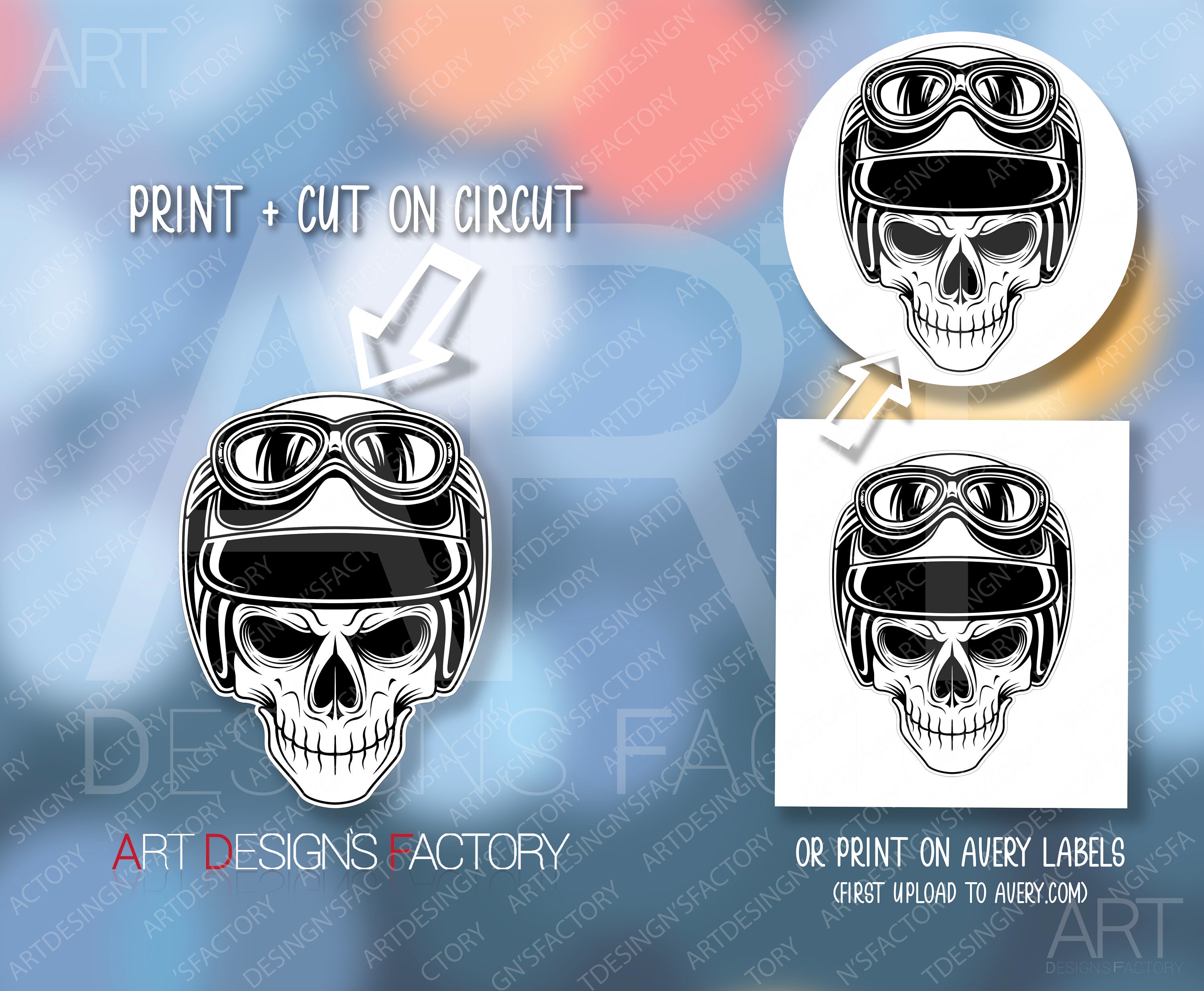 スカル ヘルメット ライダー スカル ヘルメット SVG、スケルトン 