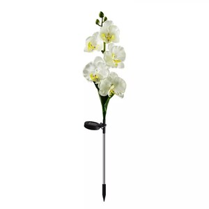 Solar Garden Decoration ORCHID Flower with 5 Head decor Outdoor image 6