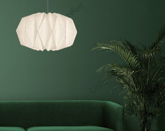 Handmade paper pendent origami lampshade hanging creative home decor chandelier paper  lamp paper art unique design