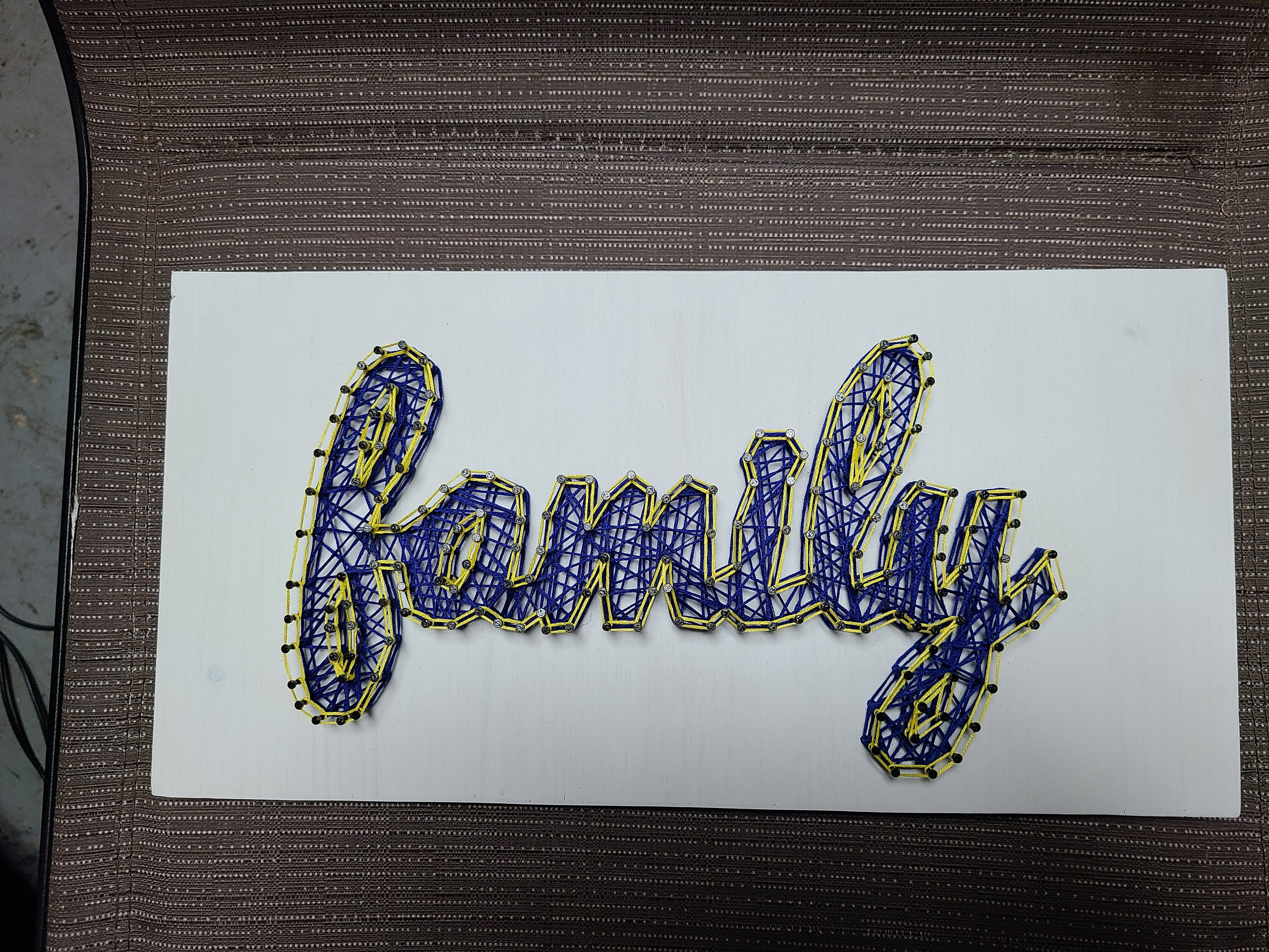 Family String Art Family Sign Family Wall Decor Home Decor Etsy Australia