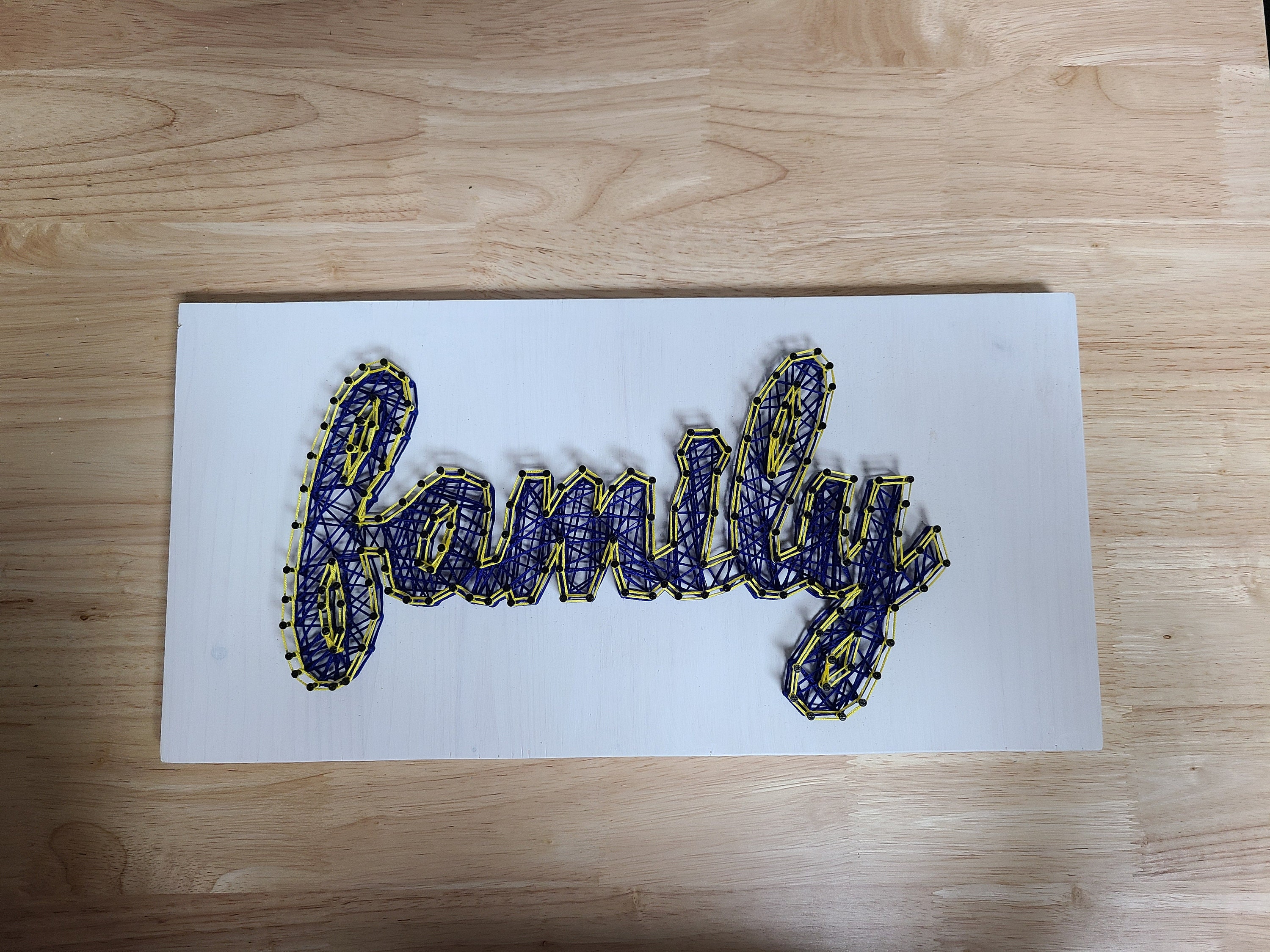Family String Art Family Sign Family Wall Decor Home Decor Etsy Australia