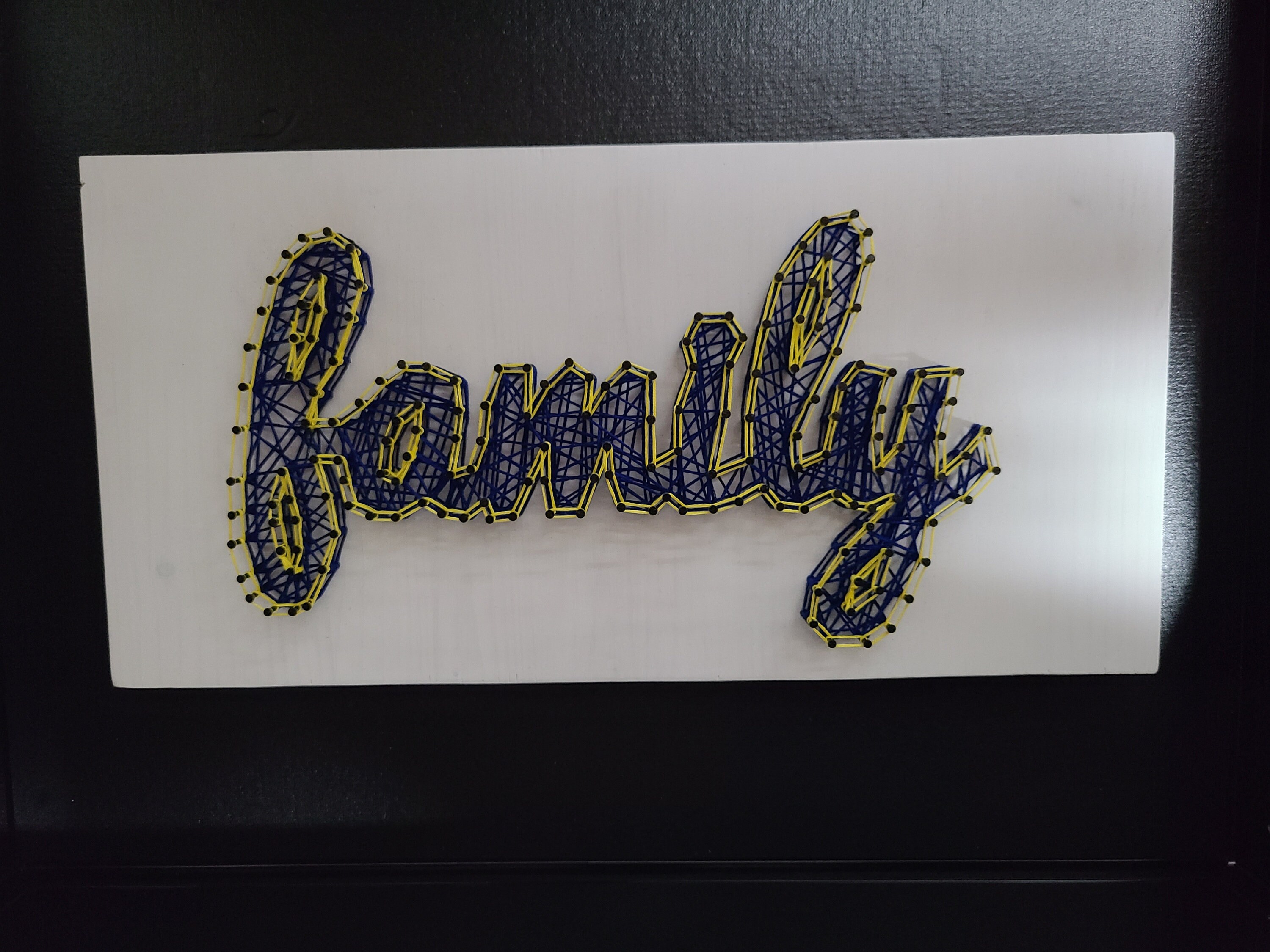 Family String Art Family Sign Family Wall Decor Home Decor Etsy Australia