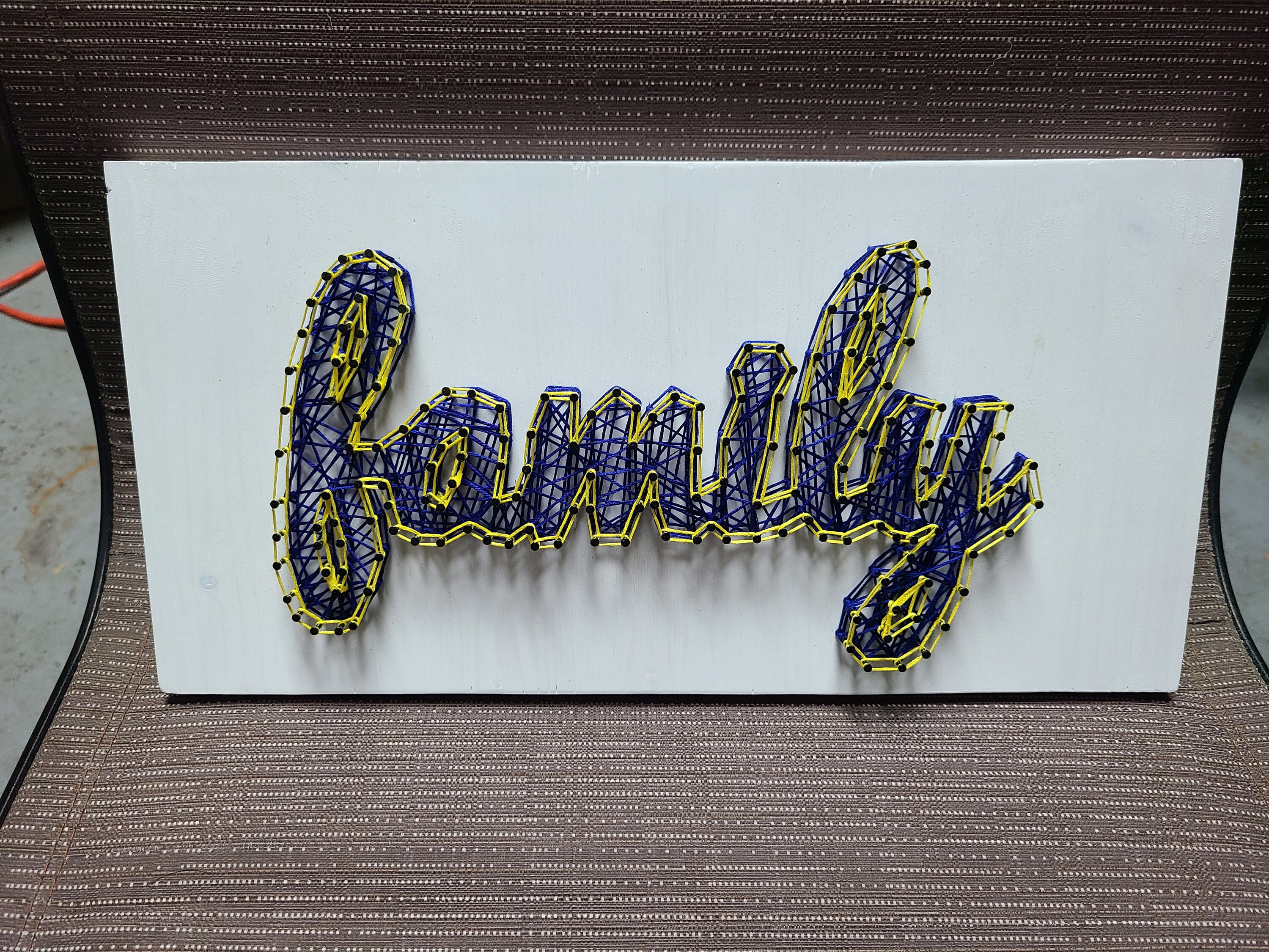 Family String Art Family Sign Family Wall Decor Home Decor Etsy Australia