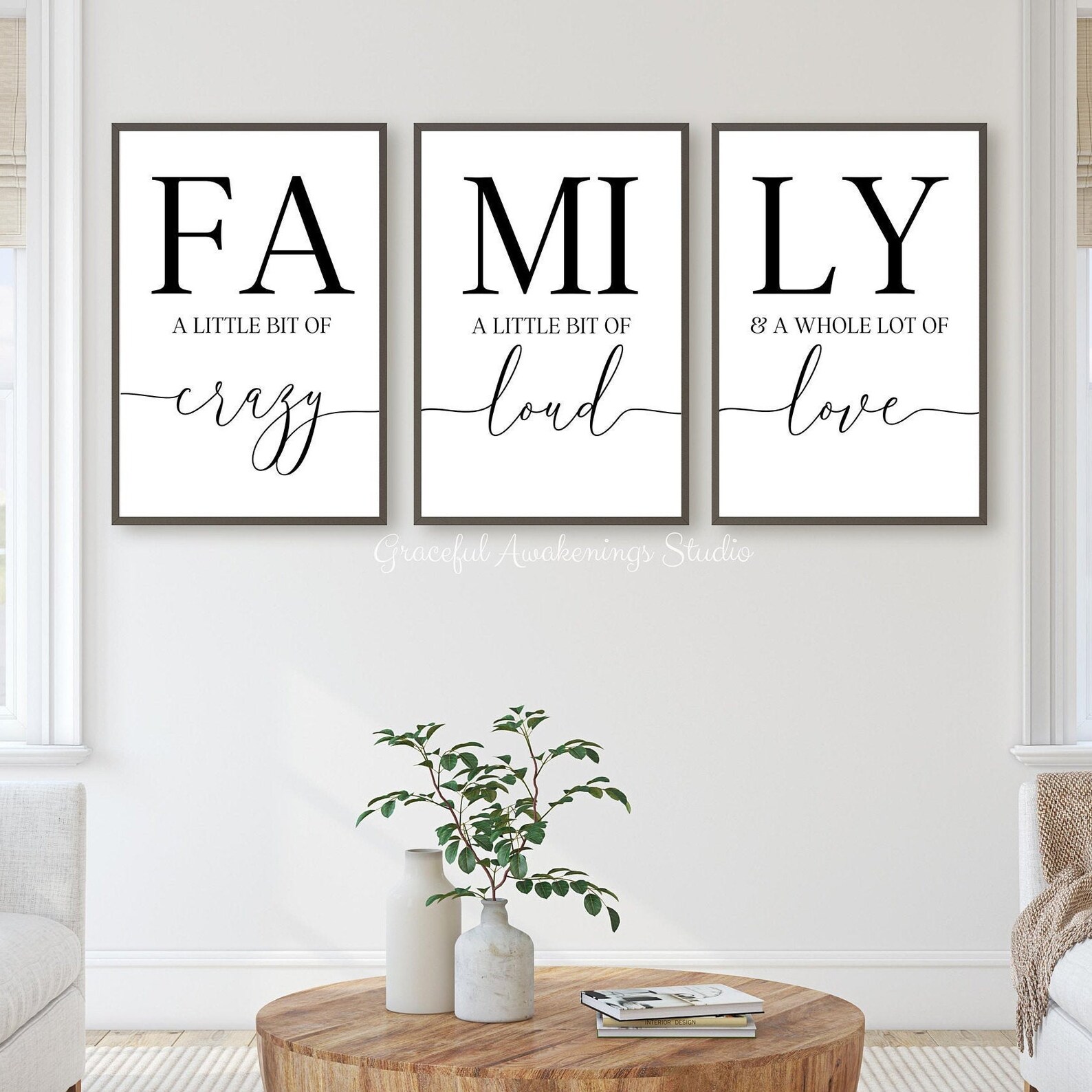 Family Sign Family Wall Art Decor Family A Little Bit of Etsy