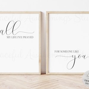 Romantic Gift For Her, Our Song Wall Art, Above Bed Print, Love Song Lyric, Romantic Printable, Wedding Song Lyric Gift, Love Quote Wall Art