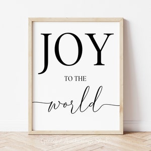 Joy To The World Christmas Carol Print (Digital Download)