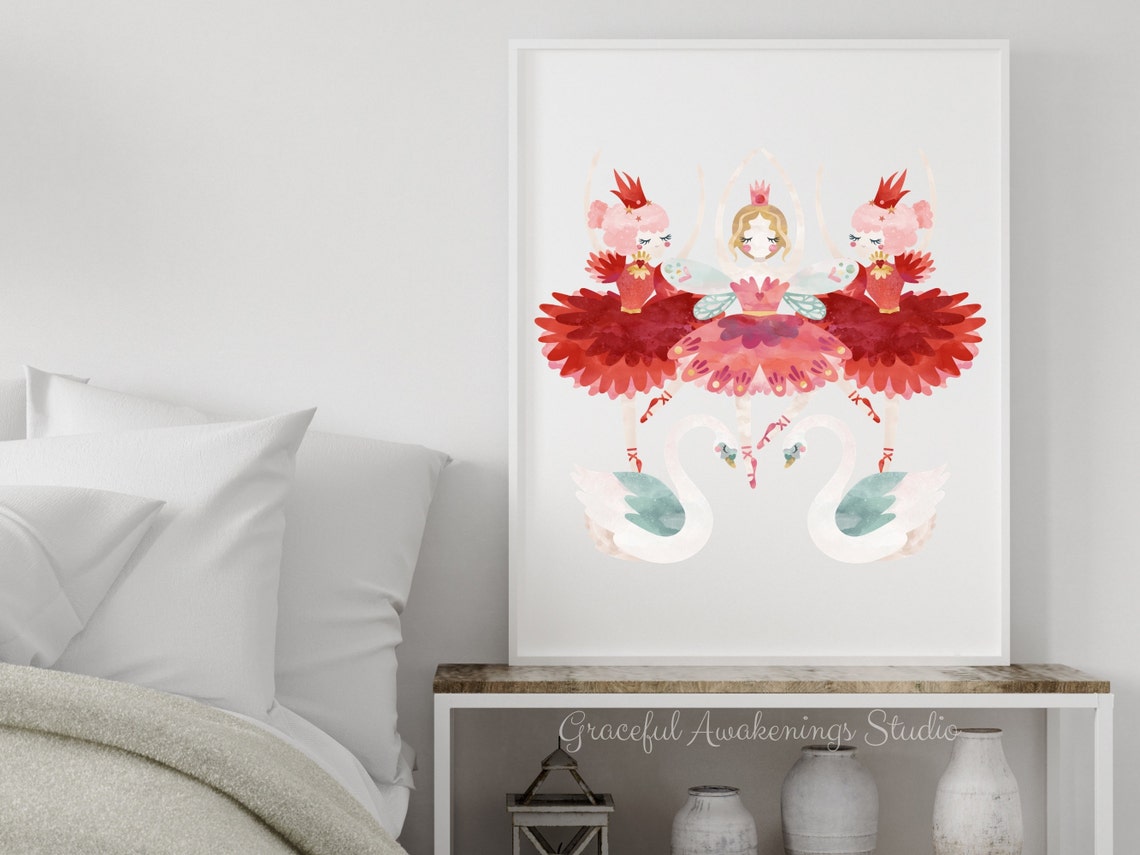 Nutcracker Ballerina Art Print Nutcracker Ballet Printable - Etsy