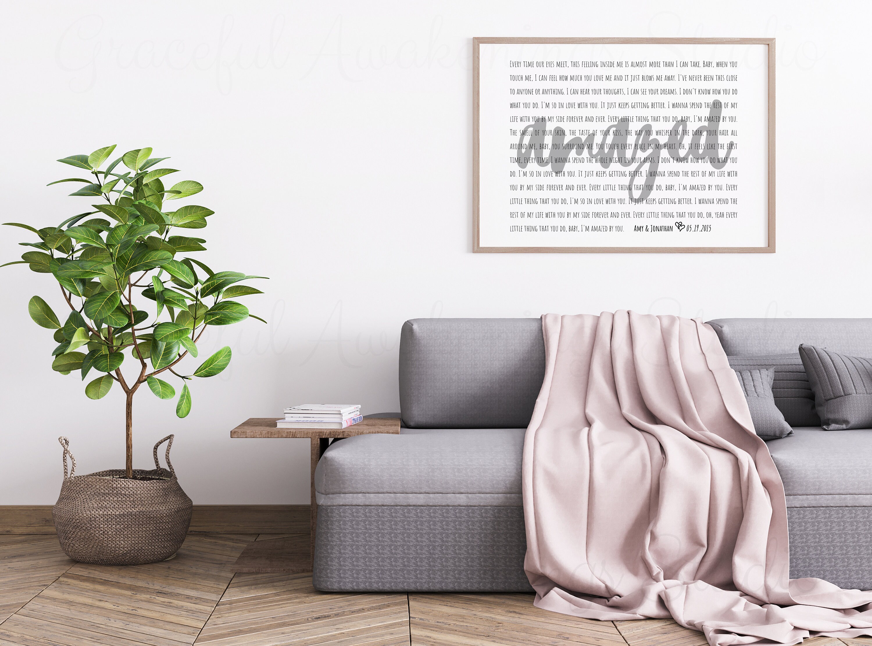 Amazed Lyrics Wall Art, Amazed by Lonestar, Lonestar Amazed