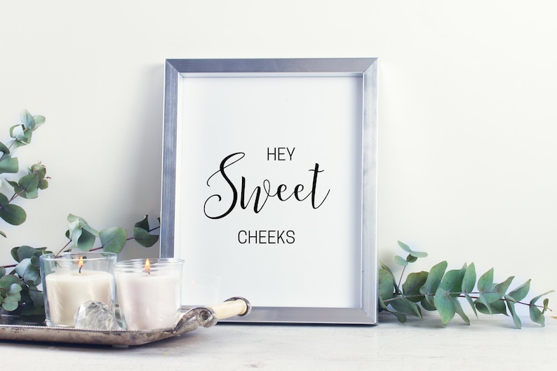 Download Bathroom Digital Print Funny Bathroom Art Washroom Wall Decor Bathroom Instant Download Hey Sweet Cheeks Printable Wall Art Toilet Sign Digital Prints Art Collectibles Efp Osteology Org