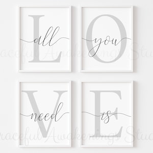 All You Need is Love Printable, Love is All You Need Sign, Love Sign ...