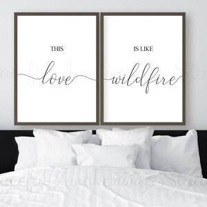 Bedroom Wall Art, Couple Printable Wall Art, Set of 2 Prints, First ...