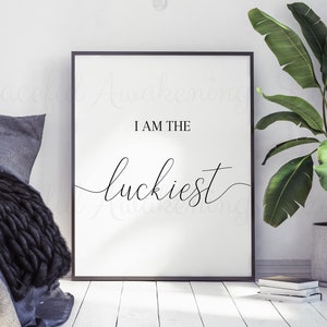 The Luckiest Songtekst, Ben Folds Luckiest, paar slaapkamerkunst, eerste dansteksten kunst, bruiloftsliedteksten, afdrukbare muurkunst, paarafdrukken