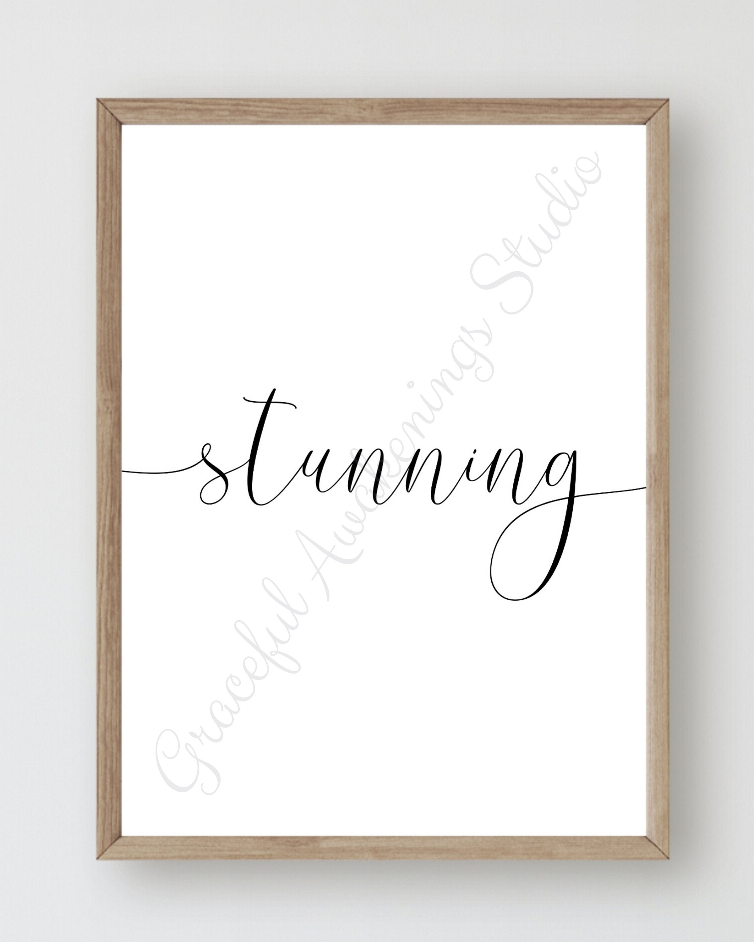 Bathroom Print Set of 3 Bathroom Wall Art Prints Hello | Etsy