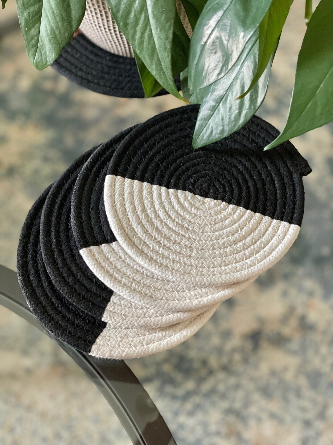 Rope Coasters, Set of Four - Etsy
