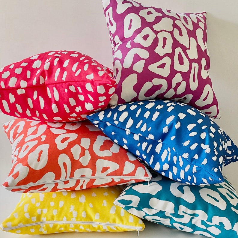 Outdoor Pillow Covers, Recycled Canvas Pillow Covers, REPREVE Pillow Covers, 18x18 Inch Etsy