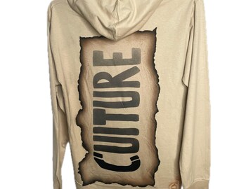 Custom CULTURE Scroll long sleeve hoodie Tee