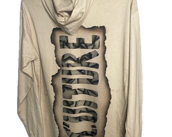 Custom CULTURE Star Scroll long sleeve hoodie Tee