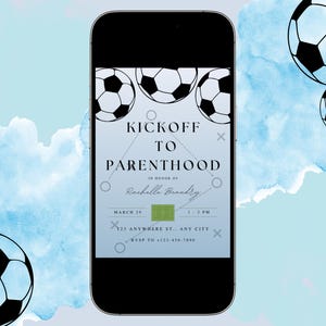 Soccer Baby Shower Invite