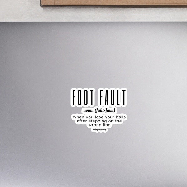 Foot Fault Volley ball Stickers, Hydroflask Volleyball Stickers, Car Decals