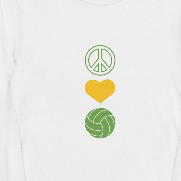 Youth Volleyball Shirt, Peace Love Volleyball Shirt, Tic Tac Toe Shirt, Girls Volleyball Shirt, Volleyball Tee, Boys Volleyball Shirt