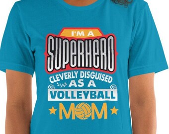 Volleyball Mom Superhero Shirt, Unique Gifts For Moms, Gifts For Adult Daughters, Thoughtful Gifts For Moms, Volleyball Mama shirts,