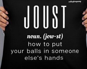 Joust How to Put Your Balls in Someone Else's Hands, Back Sleeper, Soft Fluffy, Pillows for Bed, Shoulder Pillow, side sleeper pillow,