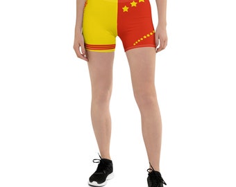 patterned volleyball spandex