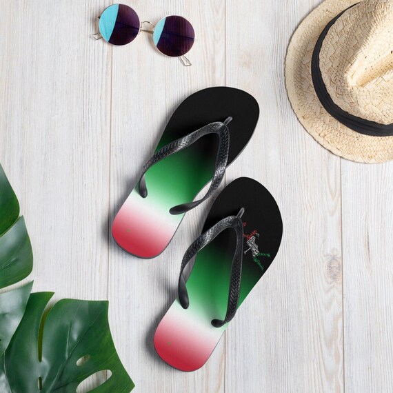 Red White and Green Flip Flops By Volleybragswag Honor Italian Volleyball Players and Liberos