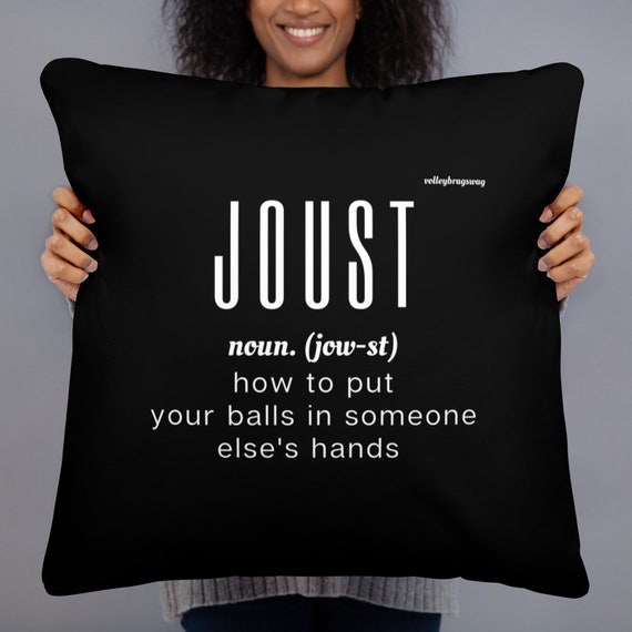 Joust How To Put Your Balls In Someone Else's Hands Back Sleeper, Soft Fluffy Pillows for Bed, Big Shoulder Pillow, Side Sleeper Pillow,