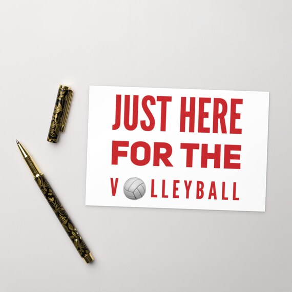 Just Here for The Volleyball Postcards, Postcards for Sale, Postcards For Framing, Volleybragswag, Volleyball Mom, Volleyball Quotes, Cards