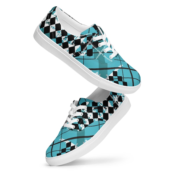 Women’s lace-up canvas shoes, Black and White Canvas Lace-up Shoes Women, Blue and White Canvas Shoes Women, Cute Canvas Volleyball Shoes