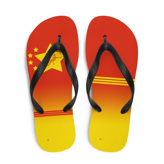 Red Flip-Flops Honor Chinese Liberos and Volleyball Players By Volleybragswag