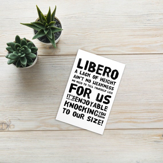 LIBERO A Lack Of Height Aint No Weakness No Use Telling Yourself Lies, For Us Its More Enjoyable To Cut You Down To Our Size, volleybal