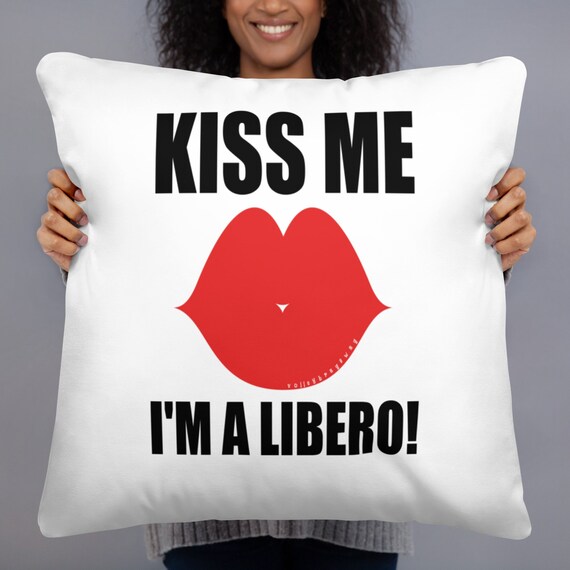 Kiss Me I'm A Libero Volleyball Pillow, Pillows For Sleeping, Power Nap Pillows, Naptime Rectangle, Tooth Fairy Pillow, Color Block Pillow,