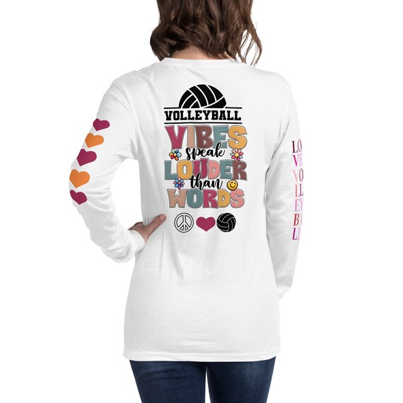 Volleyball Vibes Shirt, Volleyball Vibes Speak Louder Than Words, Volleyball Mom Shirt, Volleyball Player Tee, Volleyball Player Tshirt