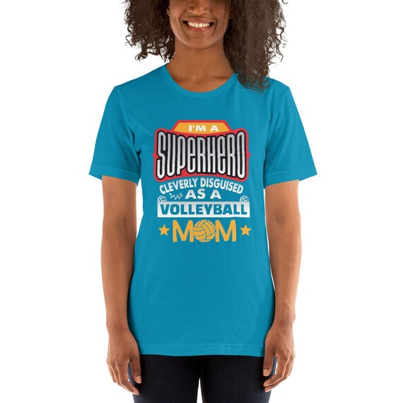 Volleyball Mom Superhero Shirt, Unique Gifts For Moms, Gifts For Adult Daughters, Thoughtful Gifts For Moms, Volleyball Mama shirts,