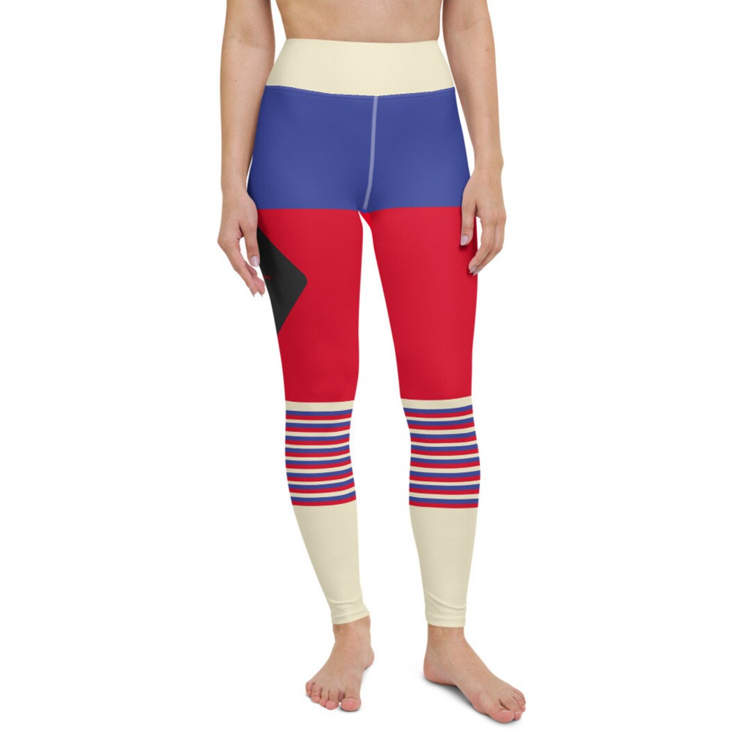 Damen Leggings Mit Karneval Print - Bequeme Sportstrumpfhose In Bunten Farben